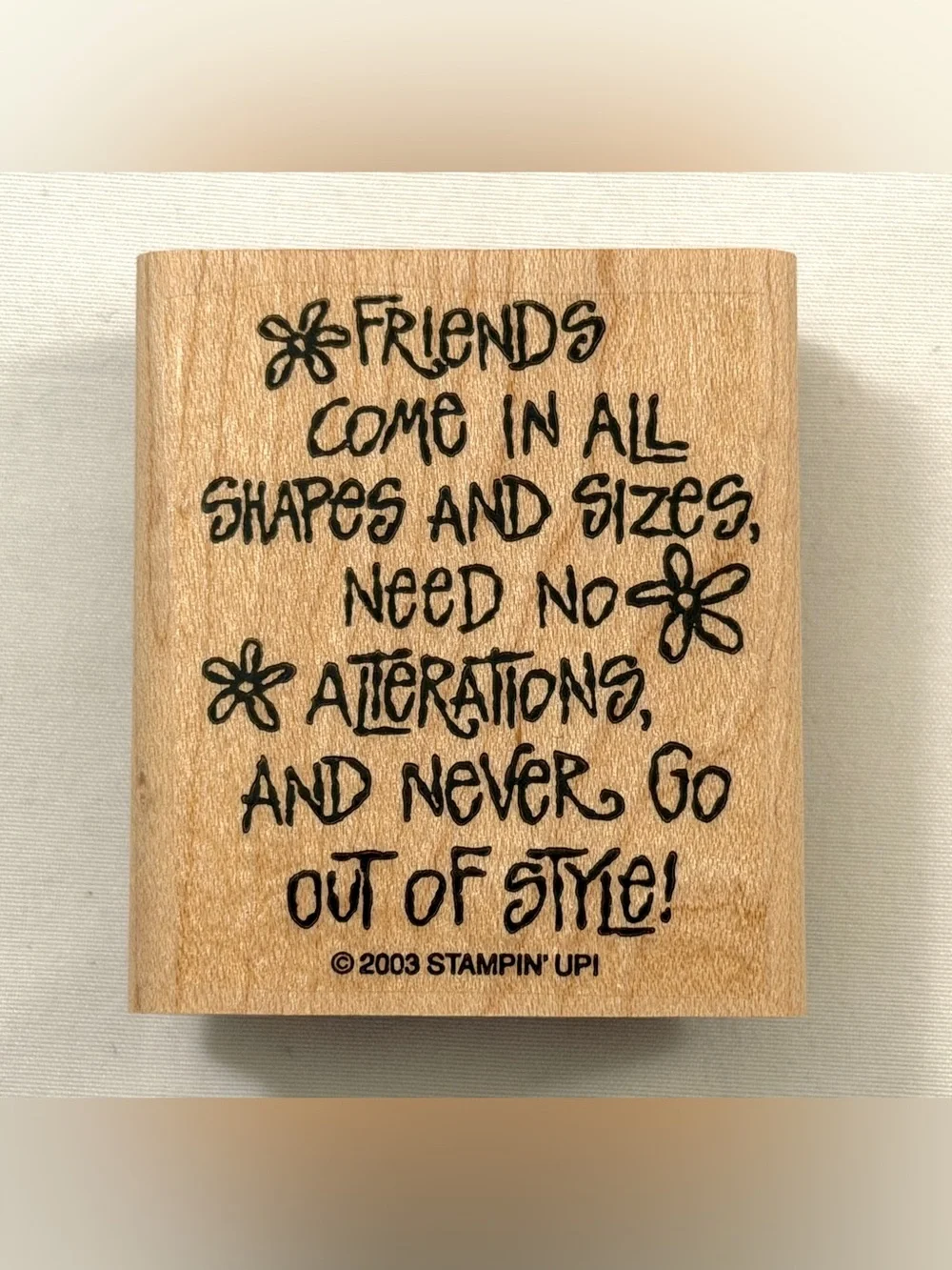2 Stampin’ Up Stamp Sets ~Fashion/Friends/A Girl Thing + Free Stamp Pad